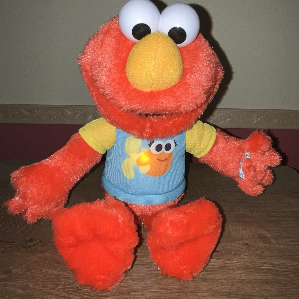 Sesame Street 13" Sing Along Elmo‎ Plush Baby Elmo, Interactive Melodies, Lights